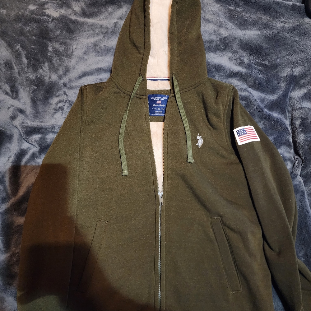 Women's Olive Green Hoodie Jacket